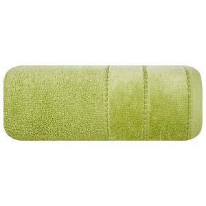 Mari törölköző 70x140 oliva velúr díszítéssel 500g/m2 Eurofirany