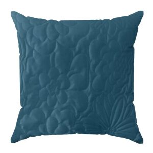 Dekoratív párnahuzat 40x40 Ariel 4 kék bársony virág Euro függöny