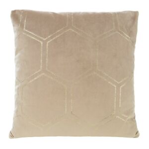 Dekoratív párnahuzat 45x45 Blink 12L bézs arany méhsejt bársony Eurofirany