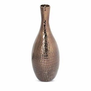 Díszváza Erna Fi 12x34 réz sötét