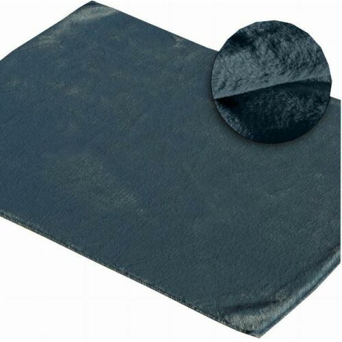 Fürdőszobaszőnyeg 60x90 Emilio sötétkék dekoratív puha szőrme Eurofirany