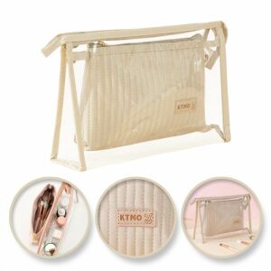 Kozmetikai táska készlet 2 az 1-ben Krém átlátszó KS102WZ1