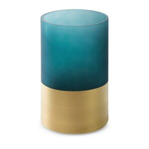 Gyertyatartó 15x25 Musa 7 sötétkék arany art üveg Limitált kollekció Eurofirany