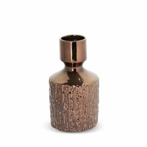 Díszváza Erna Fi 12x24 réz sötét