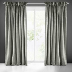 Ragasztható függöny 140x270 Sarah ezüst bársony Eurofirany 137829571 - Függöny