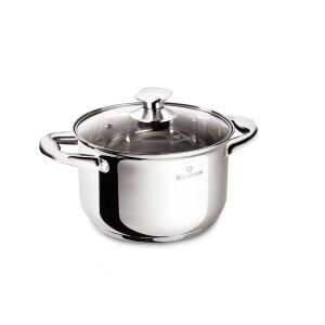 Blaumann Gourmet Line rozsdamentes magas lábas üvegfedővel 18 cm