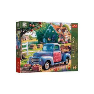 Trefl 500 darabos puzzle, vintage teherautóval és vidéki tájjal - Puzzle & Kirakó