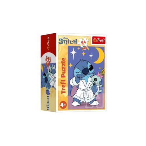 Trefl Stitch Jó éjszakát! 54 darabos mini puzzle gyerekeknek - Trefl