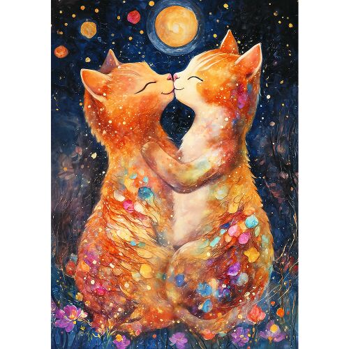 Trefl 500 db-os puzzle - Egy csók a holdfényben (37546)