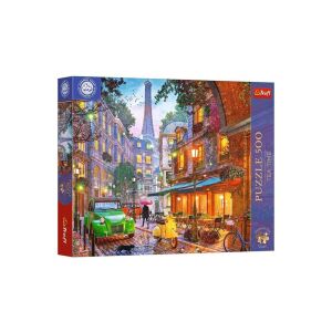 Trefl puzzle od 500 dijelova s motivom pariške kavane s Eiffelovim tornjem u pozadini. - Puzzle