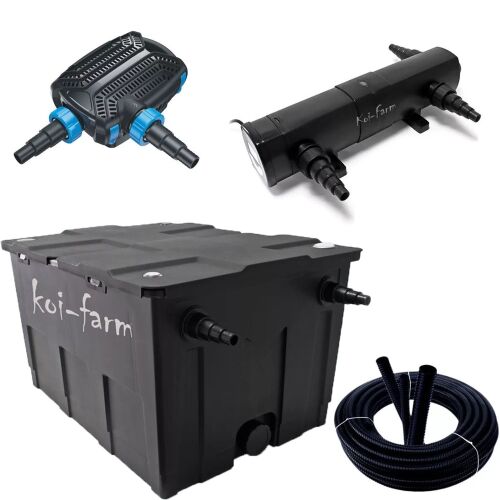 SunSun CBF-550 szűrő CTF-12000-B szivattyú CUV-236 UV-C előszűrő 3 m tömlő + indító baktérium 137840945