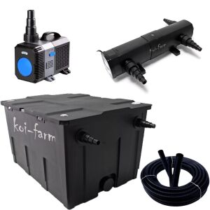 SunSun CBF-550 szűrő CTP-12000 szivattyú CUV-236 UV-C előszűrő 3 m tömlő + indító baktérium 137841024 - Sunsun