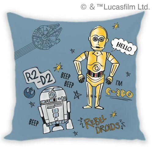 Disney Párna huzat 40x40 - Star Wars - C3PO és R2D2 137842116