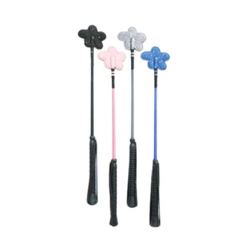 HB Gyermek Lovaglópálca - Virágmintás - Csillogó