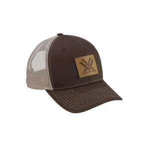 Barna Vortex Optics baseball sapka bőrös logóval - Vortex