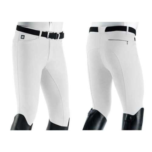 Equiline Walnut férfi lovaglónadrág teljes üléssel, fehér