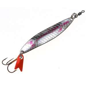 ULAR Támolygó villantó, 8,0g, BL/SI-NI, ezüst színű, rózsaszín díszítéssel, horgászcsali - Műcsali