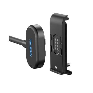 Capac baterie magnetică și cablu de încărcare Telesin pentru GoPro Hero 9, 10, 11, 12, 13 - Accesorii pentru camere de acțiune