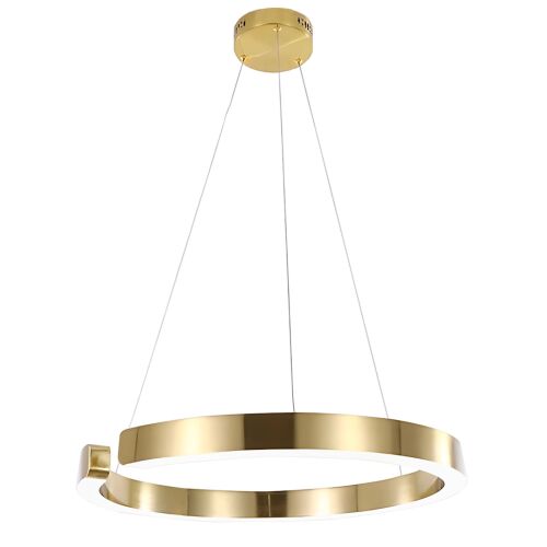 LED Lámpa LHJ053-CP1 C BRUSH GOLD függőlámpa fehér alapon - Függeszték