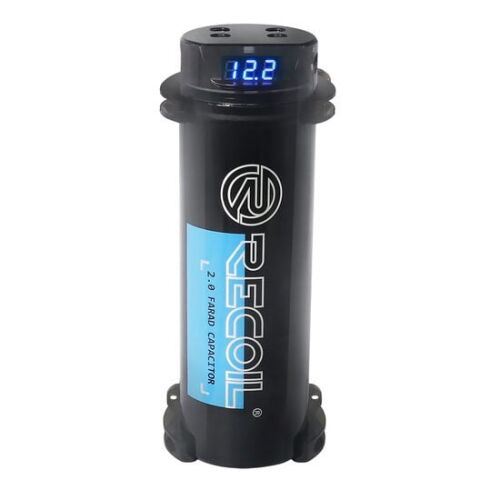 REC2D 2 Farad autóhifi kondenzátor digitális kijelzővel