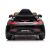 Vedere din spate a mașinii electrice negre Mercedes AMG GT R pentru copii