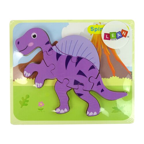 Puzzle Lean Toys, Corythosaurus, Lemn, Multicolor