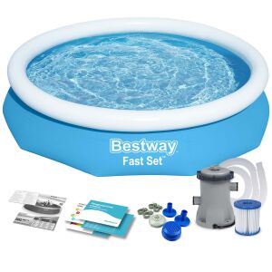 Nafukovací bazén Bestway Fast Set 244 x 61 cm s filtračným čerpadlom - Bestway