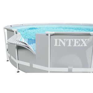 Közelkép az INTEX Prism Frame medence faláról, a szerkezetet mutatva - Intex