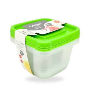 Bager Eco-fresh ételtartó 1360ml, 3db