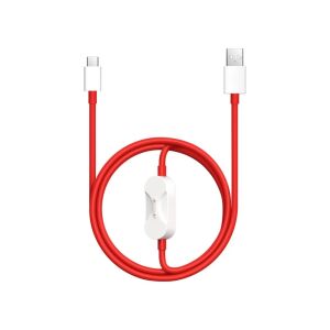 OnePlus SUPERVOOC 2in1 töltő adatkábel 8A 1,2m piros 137889506 - Adatkábel
