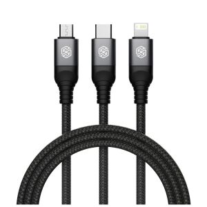 Nillkin Data Cable Swift Pro 3in1 1,5m adatkábel fekete 137892196 - Nillkin