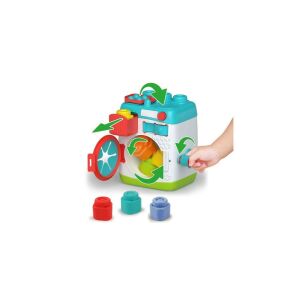 Clementoni Clemmy Sensorische Waschmaschine Spielzeug mit weichen Blöcken - Clementoni Entwicklungsspiele für Babys