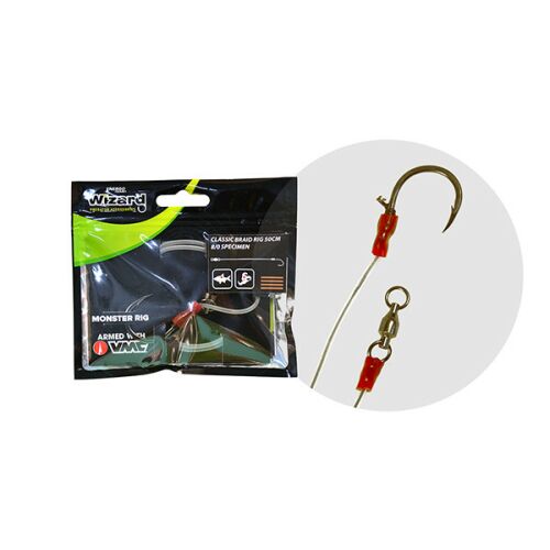 WIZARD MONSTER CLASSIC BRAID RIG 8/0 SPECIMEN 137896026
