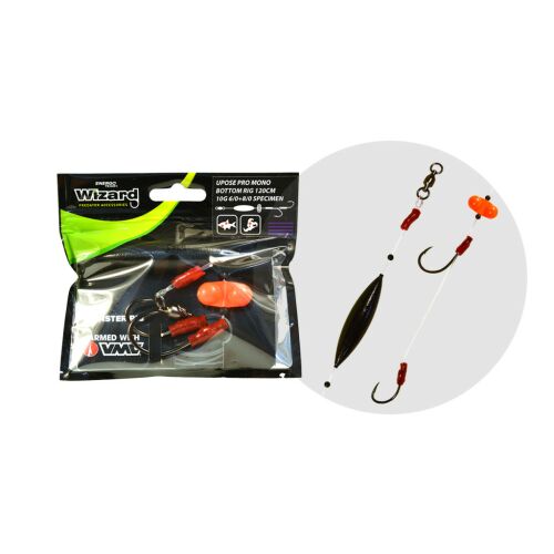 Wizard Monster Upose Pro Mono Bottom Rig 10G 6/0+8/0 Specimen csomagolásban, harcsázó szerelék - Rablóhalas aprócikk