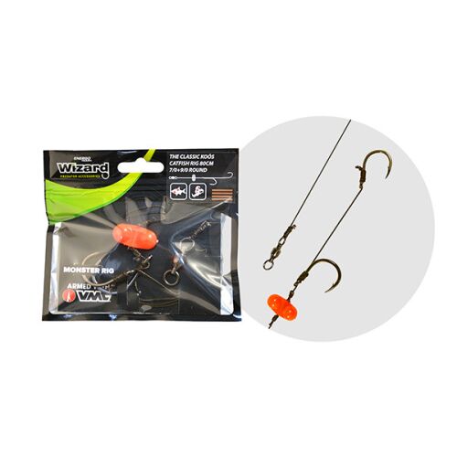 WIZARD MONSTER - THE CLASSIC KOÓS CATFISH RIG 6/0+8/0 SPECIMEN 137896309