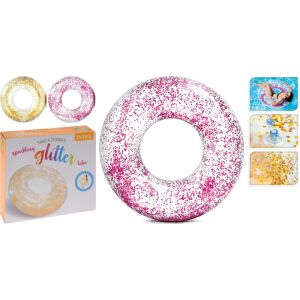 Intex Csillámos Úszókarika - Átlátszó, 107 cm 137899145 - Úszógumi
