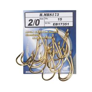 Hayabusa MRS173 Pontyozó Horog - 2/0 - Arany - 15 db