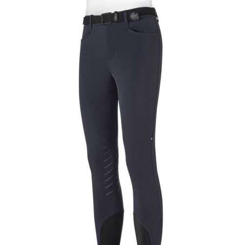 Equiline Cosmo férfi lovaglónadrág, fekete, technikai sztreccs anyag, szilikonos tapadás