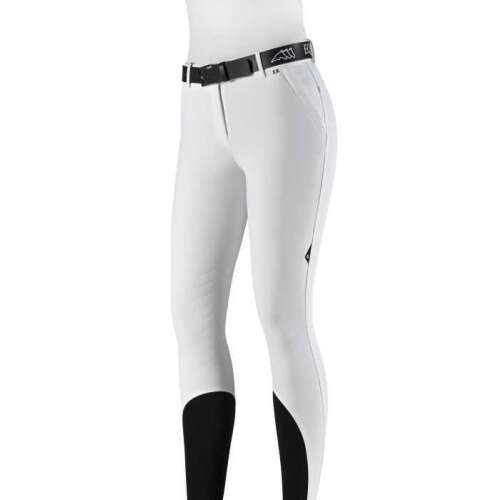 Equiline Costantinec női lovaglónadrág, fehér technikai sztreccs anyagból
