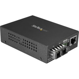 StarTech.com MCMGBSCSM10 hálózati média konverter 1000 Mbit/s 1310 nm Single-mode Fekete 137905773 - Média konverter