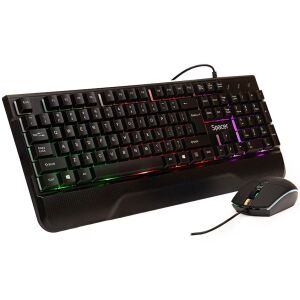 Invictus Spacer RGB Gaming Tastatur und Maus Combo, Schwarz - Tastaturen