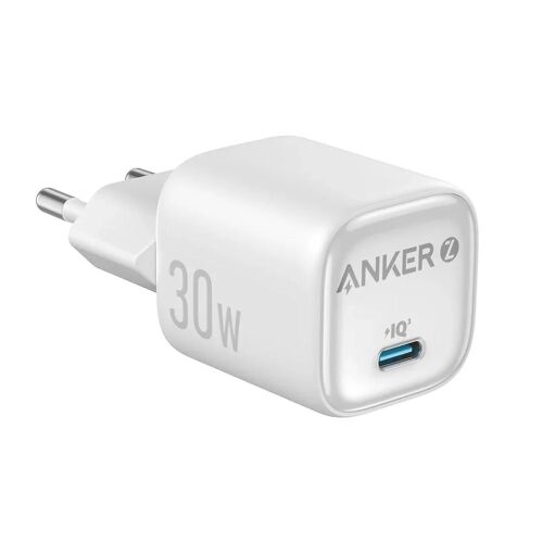 Încărcător Super Rapid USB-C Anker Zolo 30W, Alb