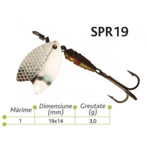 Lingurite rotative Spr 19 Baracuda 3g 137908070 - Set de momeli