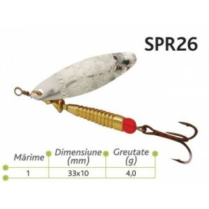 Lingurite rotative Spr 26 Baracuda 4g 137908090 - Naluci artificiale