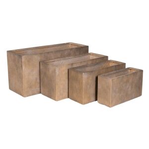 Yukon Tetra Grand kompozit balkonláda szett bézs 60x21x35-110x40x55cm S4 137908412 - Balkonláda