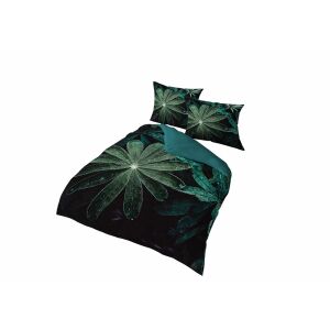 3D mikroszálas ágynemű 160x200 lepedő fekete-zöld 4372 A mikro 28 137909151 - Ágynemű - ifjúsági és felnőtt