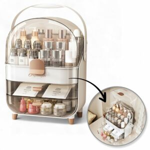 Szervező, kozmetikai doboz, ékszer, fehér 38 x 27 x 18 cm CB73 145183991 - Kozmetikai rendszerező