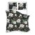Pamut ágynemű 160x200 Flowery 005 virágok zöld fehér 23 Faro 141459117