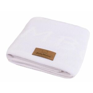 Bambusz takaró 80x100 Thai fehér kötött takaró TB0364-01