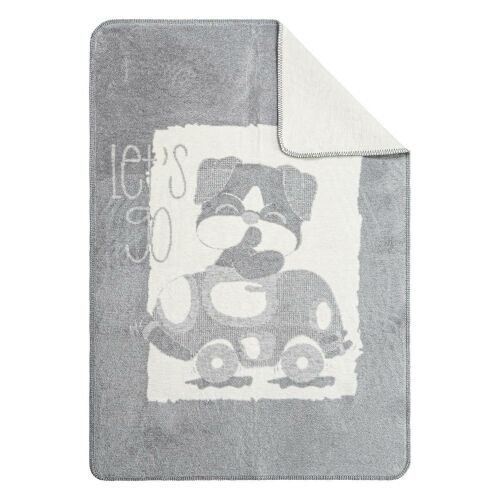 Gyermek takaró 75x100 Kutya szürke pamut akril I23 137911030